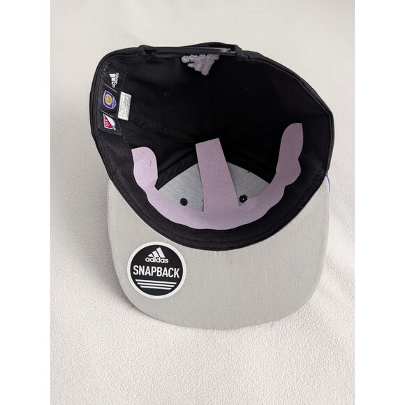 Orlando City SC Adidas MLS Soccer Snapback OSFM Hat Cap Purple Gold Flat Bill - Picture 5 of 6